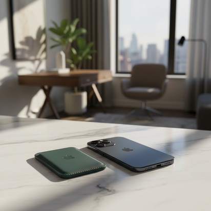 Luxury Leather iPhone Magnetic Wallet™